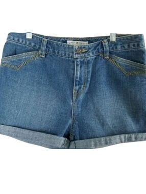 TOMMY HILFIGER Vintage High-Rise Cuffed Denim Jean Shorts!